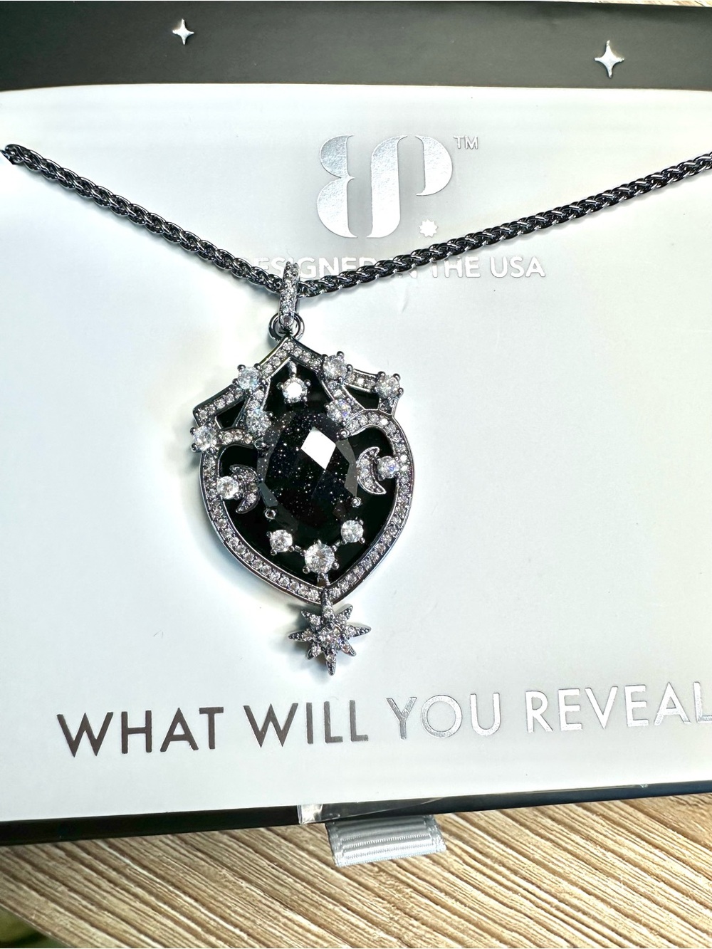 Bomb Party Obsidia Necklace - The Cosmic Navigator - Onyx Sandstone - Hematite